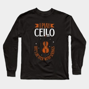 I play Cello Long Sleeve T-Shirt